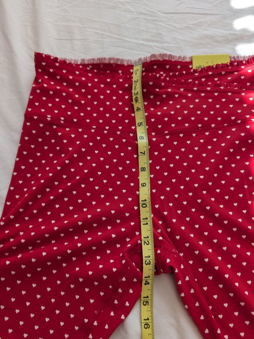 NWT All In Motion Heart Print 7/8 Leggings in Size XXL - Picture 15 of 16